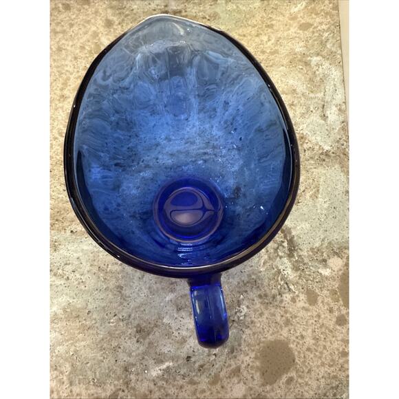 Vintage Cobalt Blue Anchor Hocking Creamer‎ & Covered Sugar Bowl Set EXCELLENT - Picture 7 of 8